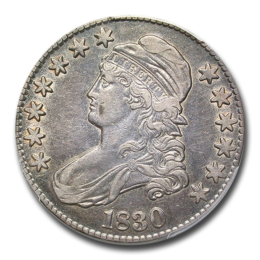 1830 Capped Bust Half Dollar VF-35 PCGS (Large 0)