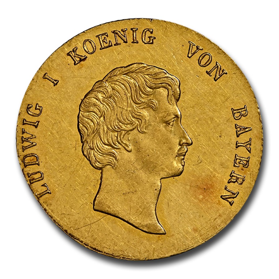 1830 Germany Gold Ducat Ludwig I MS-62 NGC (Bavaria)