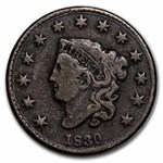 1830 Large Cent VG Details