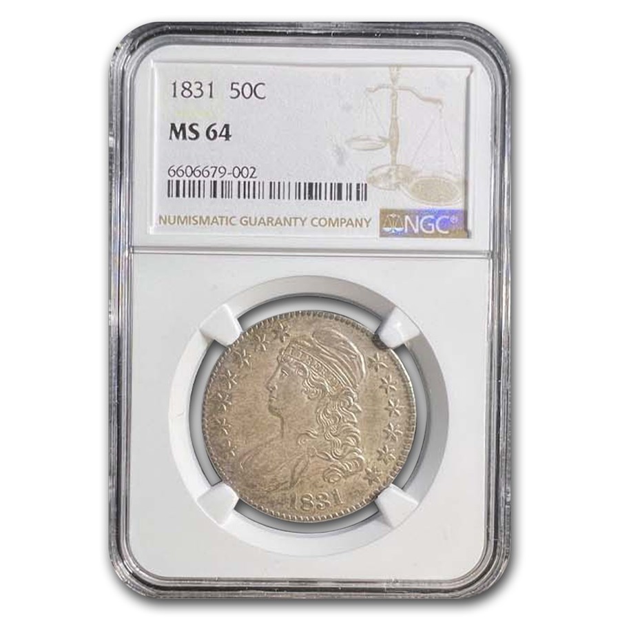 1831 Bust Half Dollar MS-64 NGC