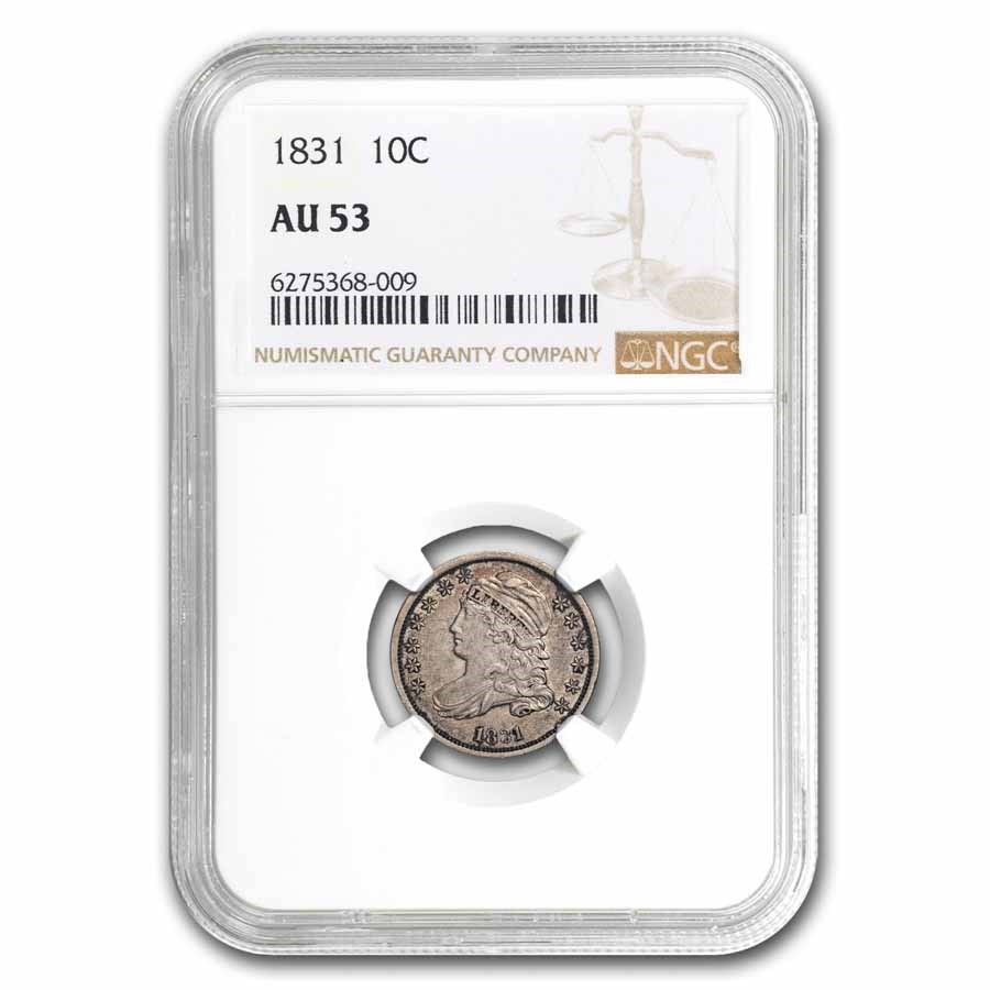 1831 Capped Bust Dime AU-53 NGC