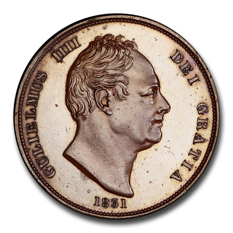 1831 Great Britain Penny William IV PF-64 NGC (Brown)