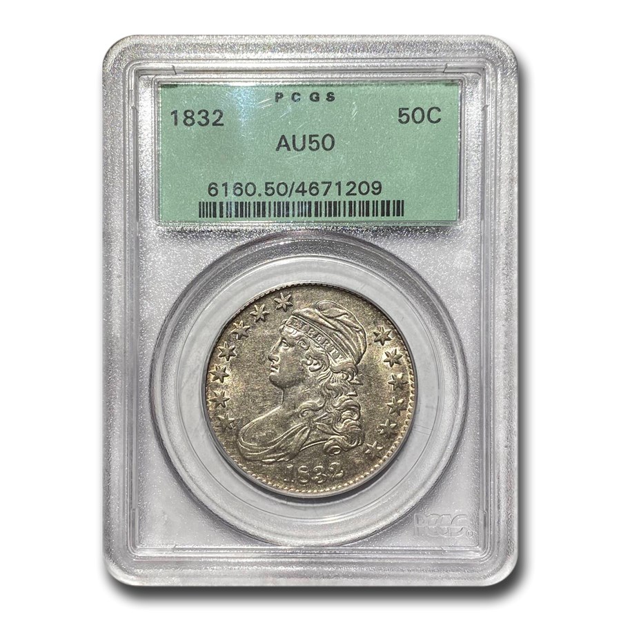 1832 Bust Half Dollar AU-50 PCGS (Sm Letters)