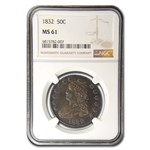 1832 Bust Half Dollar MS-61 NGC (Sm Letters)