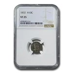 1832 Capped Bust Half Dime VF-25 NGC