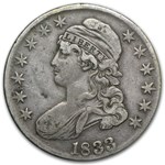 1833 Bust Half Dollar VF