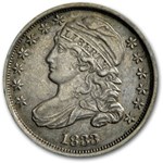 1833 Capped Bust Dime AU