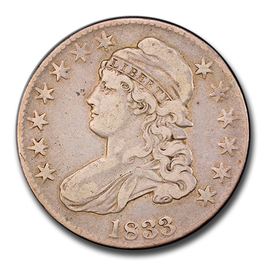 1833 Capped Bust Half Dollar VF-30 PCGS