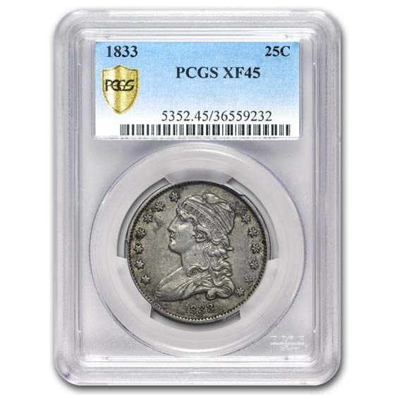 Buy 1833 Capped Bust Quarter XF-45 PCGS | APMEX