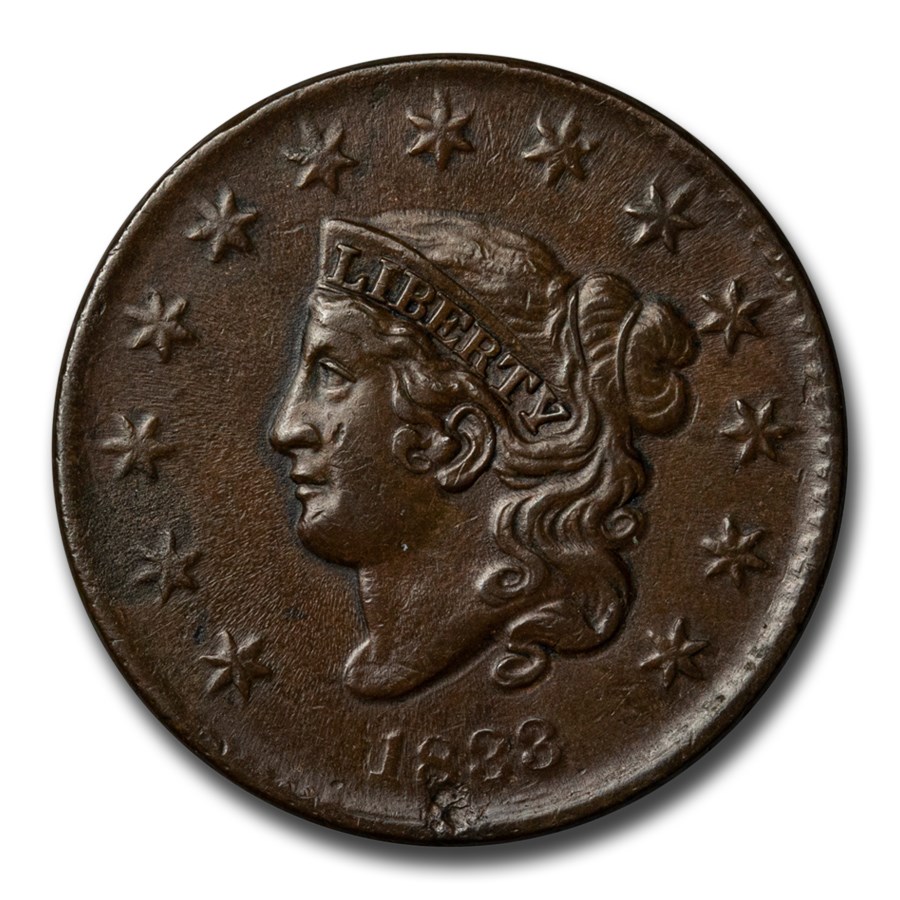 1833 Large Cent AU