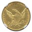 1834 $2.50 Classic Head Gold Eagle AU-58 NGC