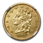 1834 $2.50 Gold Classic Head Quarter Eagle AU-53 NGC