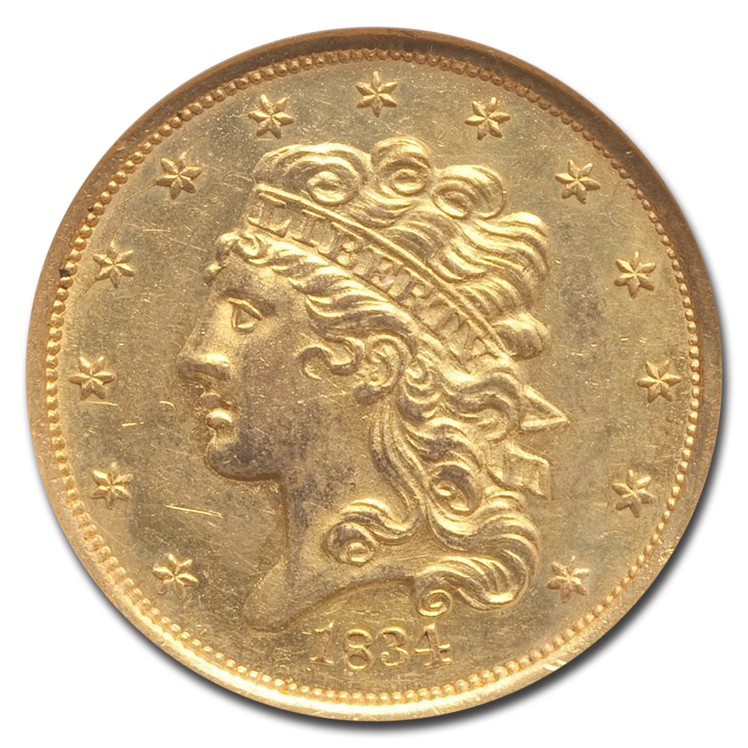 アンティークコイン 金貨 SS CENTRAL AMERICA RARE 1834 CLASSIC HEAD