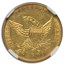 1834- $5 Gold Classic Head Half Eagle AU-58 NGC (Cross 4)