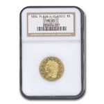 1834 $5 Gold Classic Head Half Eagle MS-63 NGC (Plain 4)