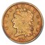 1834 $5 Gold Classic Head Half Eagle Plain 4 AU-53 CACG