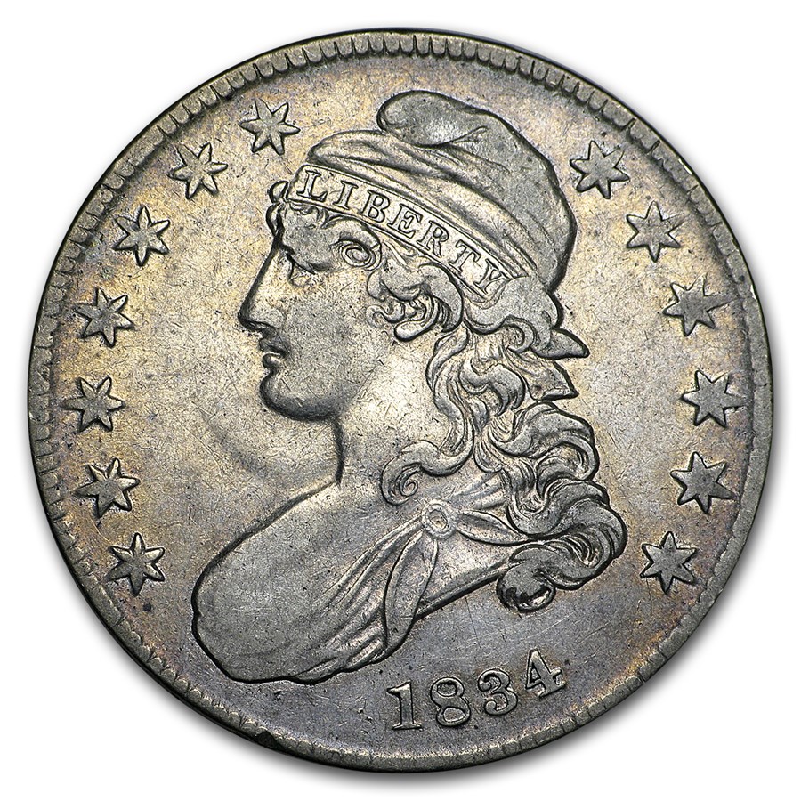 1834 Bust Half Dollar VF (Sm Date, Sm Letters)