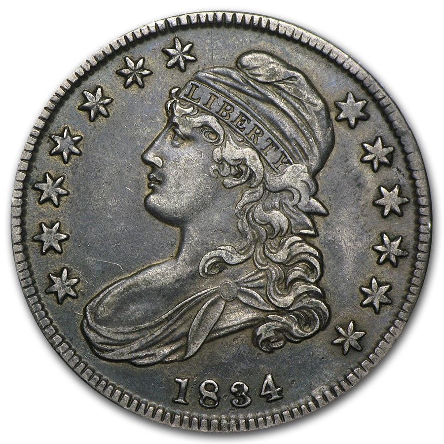 1834 Bust Half Dollar XF (Lg Date, Lg Letters)