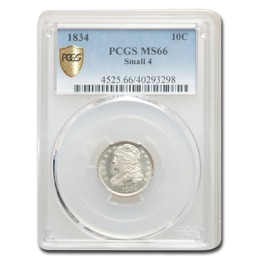 Buy 1834 Capped Bust Dime MS-66 PCGS (Small 4) | APMEX