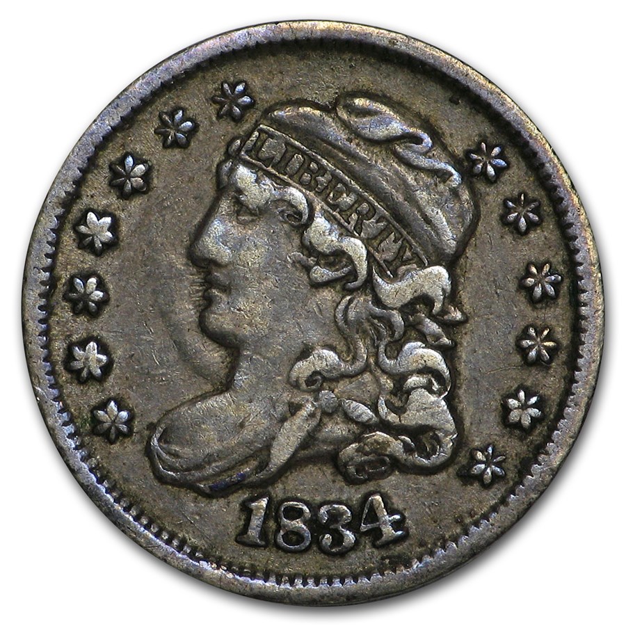 Buy 1834 Capped Bust Half Dime VF | APMEX