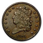 1834 Half Cent XF