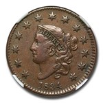 1834 Large Cent AU-53 NGC (Brown)