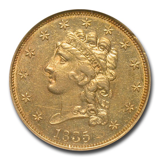 Buy 1835 $2.50 Gold Classic Head Quarter Eagle MS-62 NGC | APMEX