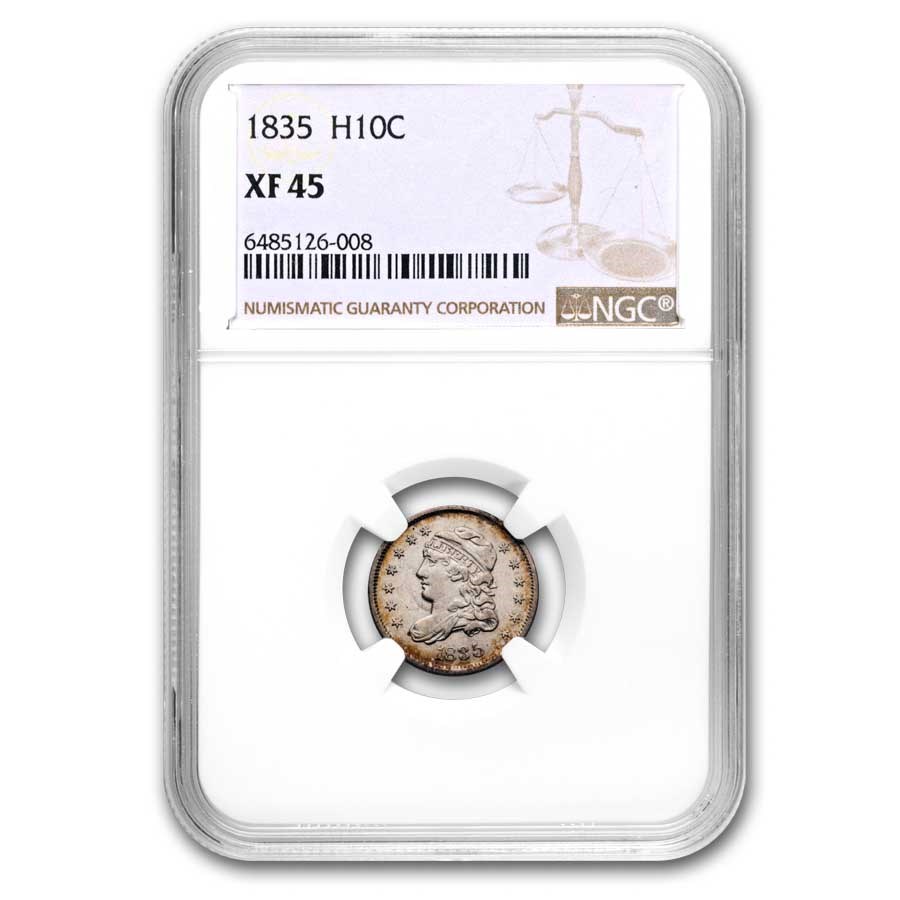 1835 Capped Bust Half Dime XF-45 NGC