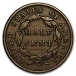 1835 Half Cent VF