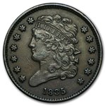 1835 Half Cent XF