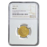 1836 $5 Classic Head Half Eagle MS-62 NGC