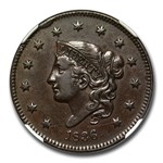 1836 Large Cent AU-50 NGC