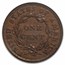 1836 Large Cent AU-53 NGC (Brown)