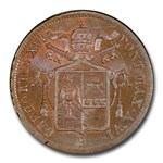 1836-R Italy Papal States Baiocco MS-64 PCGS (Brown)