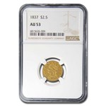 1837 $2.50 Classic Head Gold Quarter Eagle AU-53 NGC