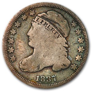 1837 Capped Bust Dime VG