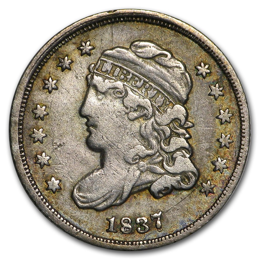 1837 Capped Bust Half Dime VF