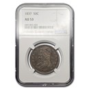 1837 Reeded Edge Half Dollar AU-53 NGC