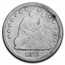 1838-1891 Liberty Seated Quarter Worse Than Cull