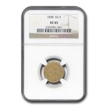 1838 $2.50 Gold Classic Head Quarter Eagle XF-45 NGC