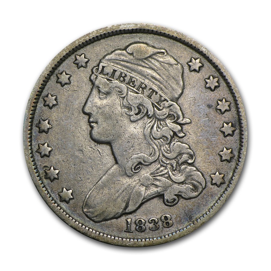 1838 Capped Bust Quarter XF