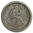 1838 Liberty Seated Quarter XF