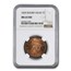 1839 Large Cent MS-65 NGC (Red, Booby Head)