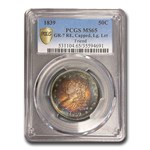 1839 Reeded Edge Half Dollar MS-65 PCGS (GR-7 RE, Capped Lg. Let)