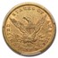 1840 $5 Liberty Gold Half Eagle AU-50 PCGS