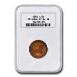 1840 Half Cent PF-64 NGC (Red/Brown, Original)