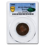 1840 Half Cent PR-65 PCGS CAC (Brown, Restrike)