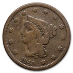 1840 Large Cent Lg Date VG