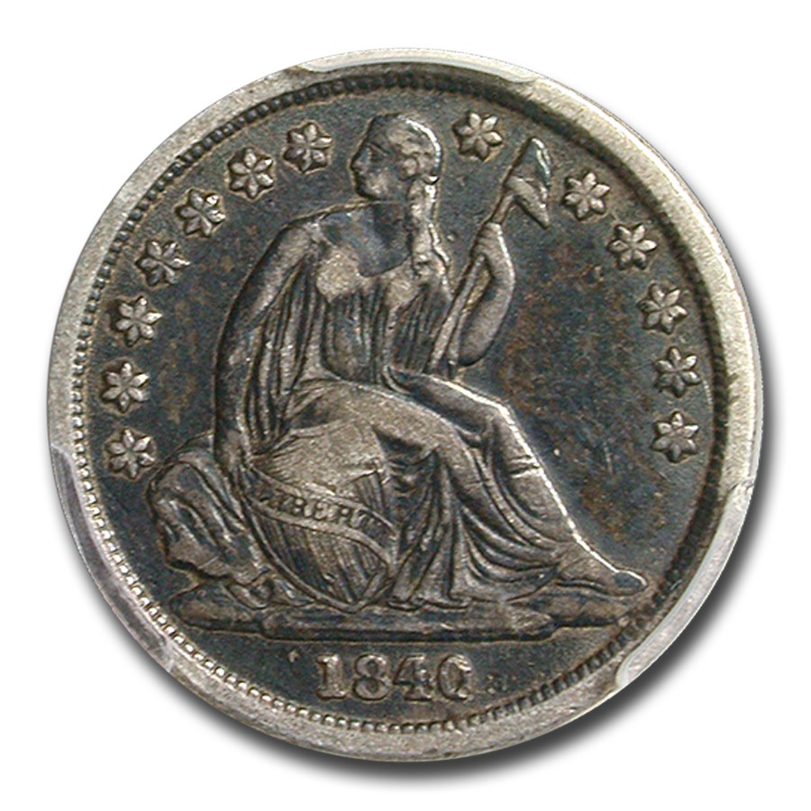 1840-O Liberty Seated Dime VF-30 PCGS (No Drapery)