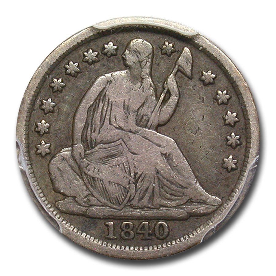 1840-O Liberty Seated Half Dime Fine-15 PCGS (No Drapery)